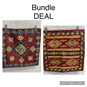 Kashimir Native Aztec Boho Design Pillow cover 16” x 15.5”